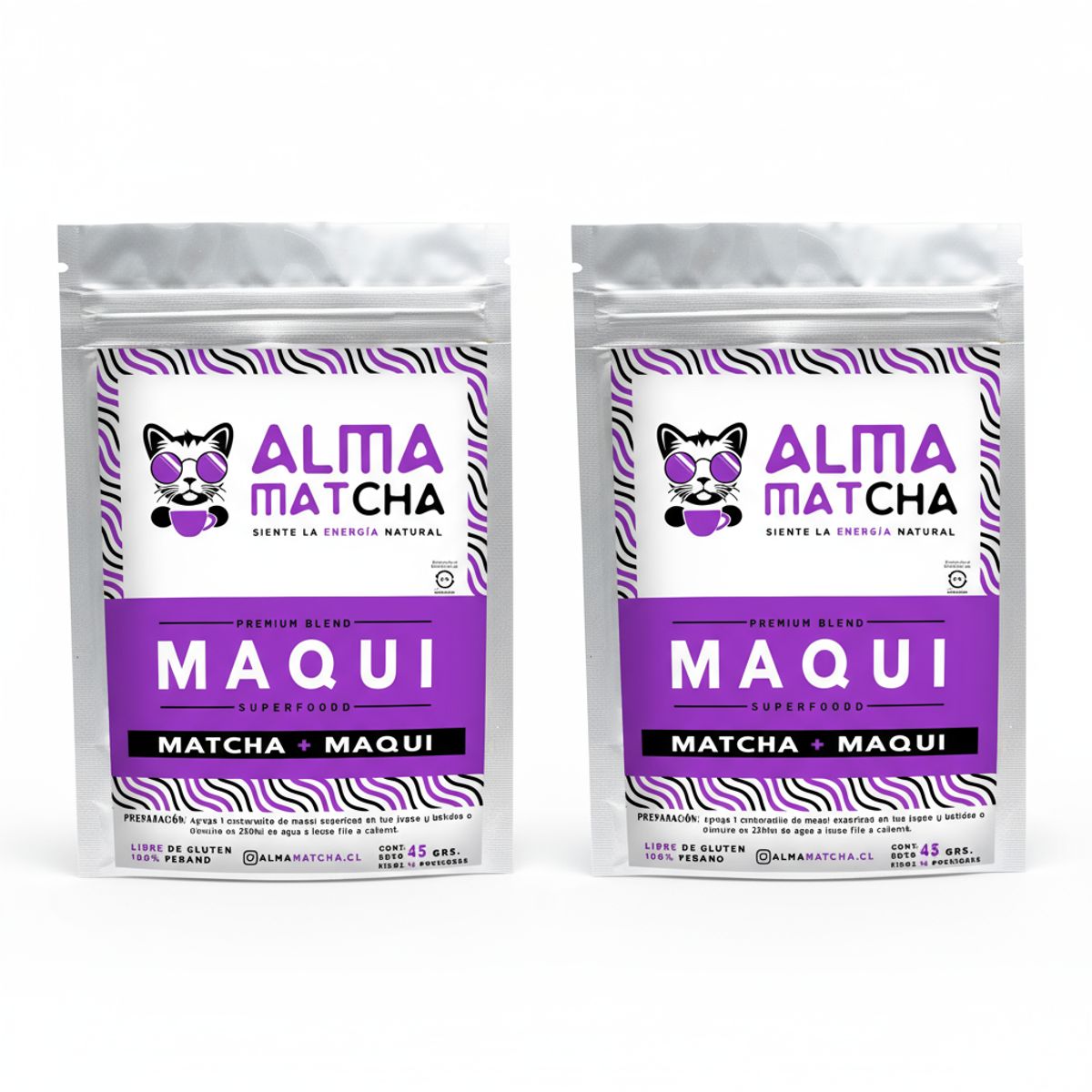 GENERICO - Pack X 2 Te Maqui Superfood Matcha 45g Alma Matcha