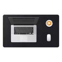 Alfombrilla Mousepad De Cuero Impermeable Reversible 80x40