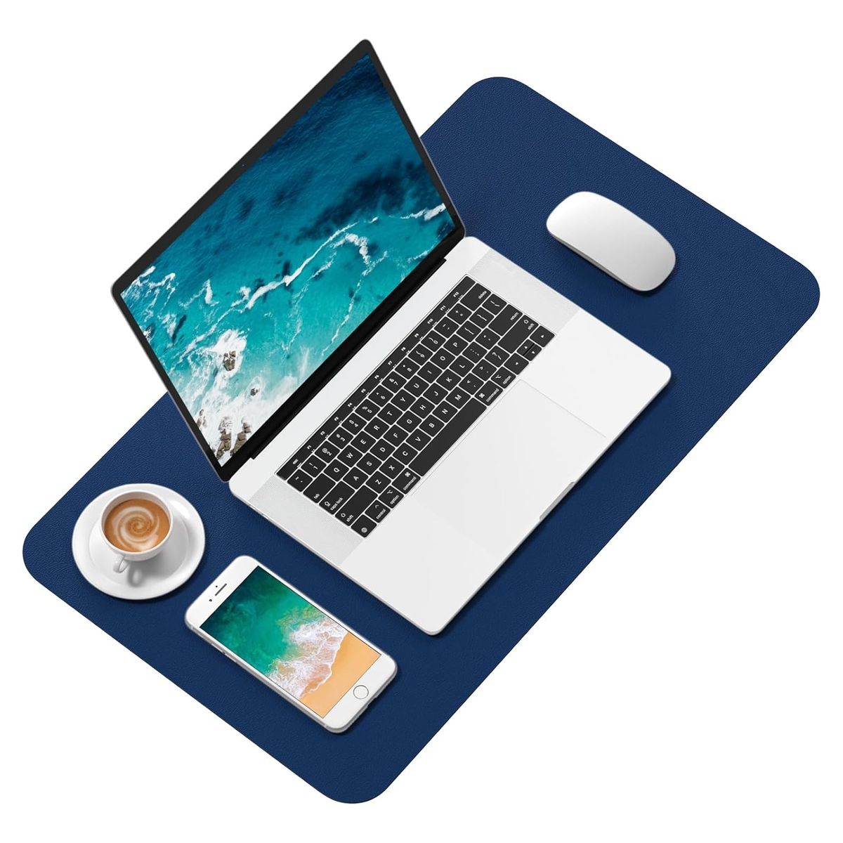 KINDA NICE - Alfombrilla Mousepad De Cuero Impermeable Reversible 80x40