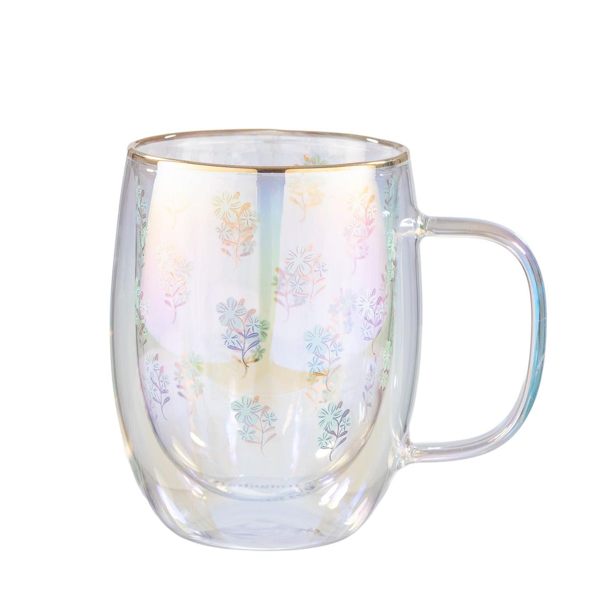 ADAGIO TEAS - Taza Doble Vidrio Mint Flower 300 ml