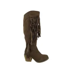 HERIEL - Bota Café Flecos Taco Mujer