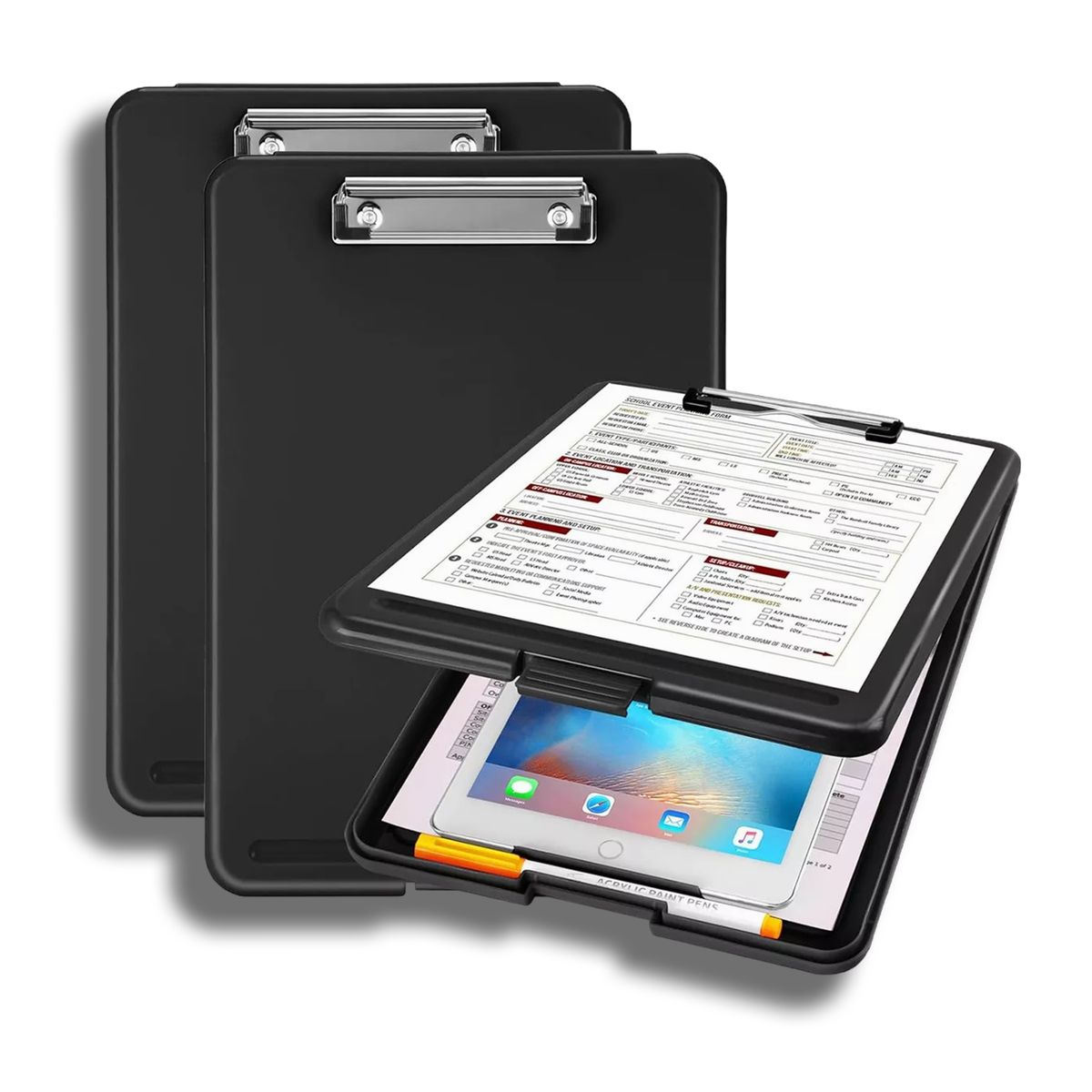 KINDA NICE - 2u Portapapeles Papeleta Almacena Papele Tabla Clip Carta