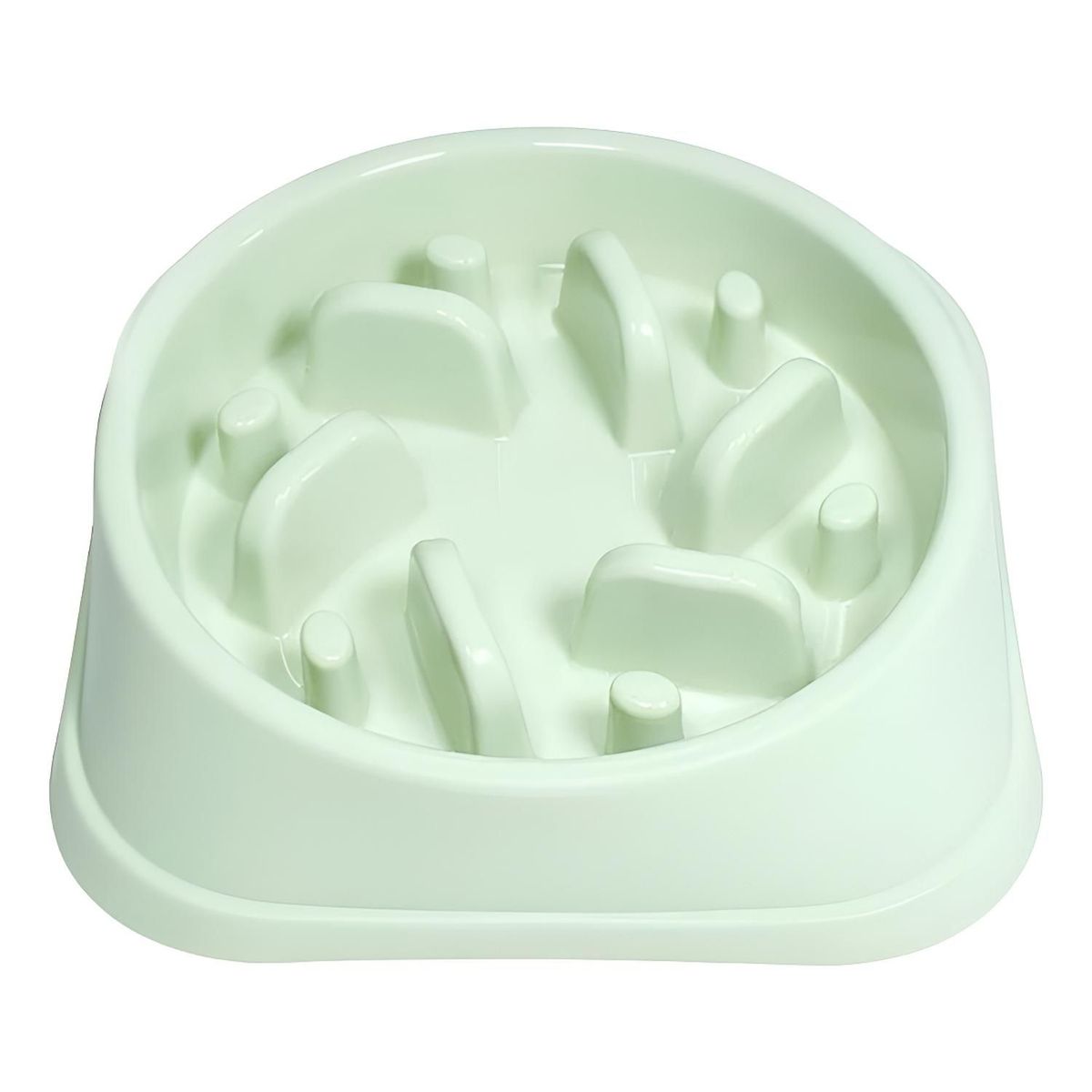 GENERICO - Plato Alimentación Lenta, Anti Estrés Para Perro - Verde