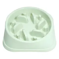 GENERICO - Plato Alimentación Lenta, Anti Estrés Para Perro Y Gato - Verde