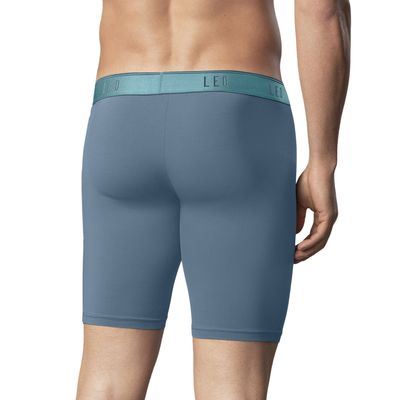 Imagen 2 del producto Bóxer deportivo largo con bolsillo lateral en microfibra 033309 Azul Grisaceo