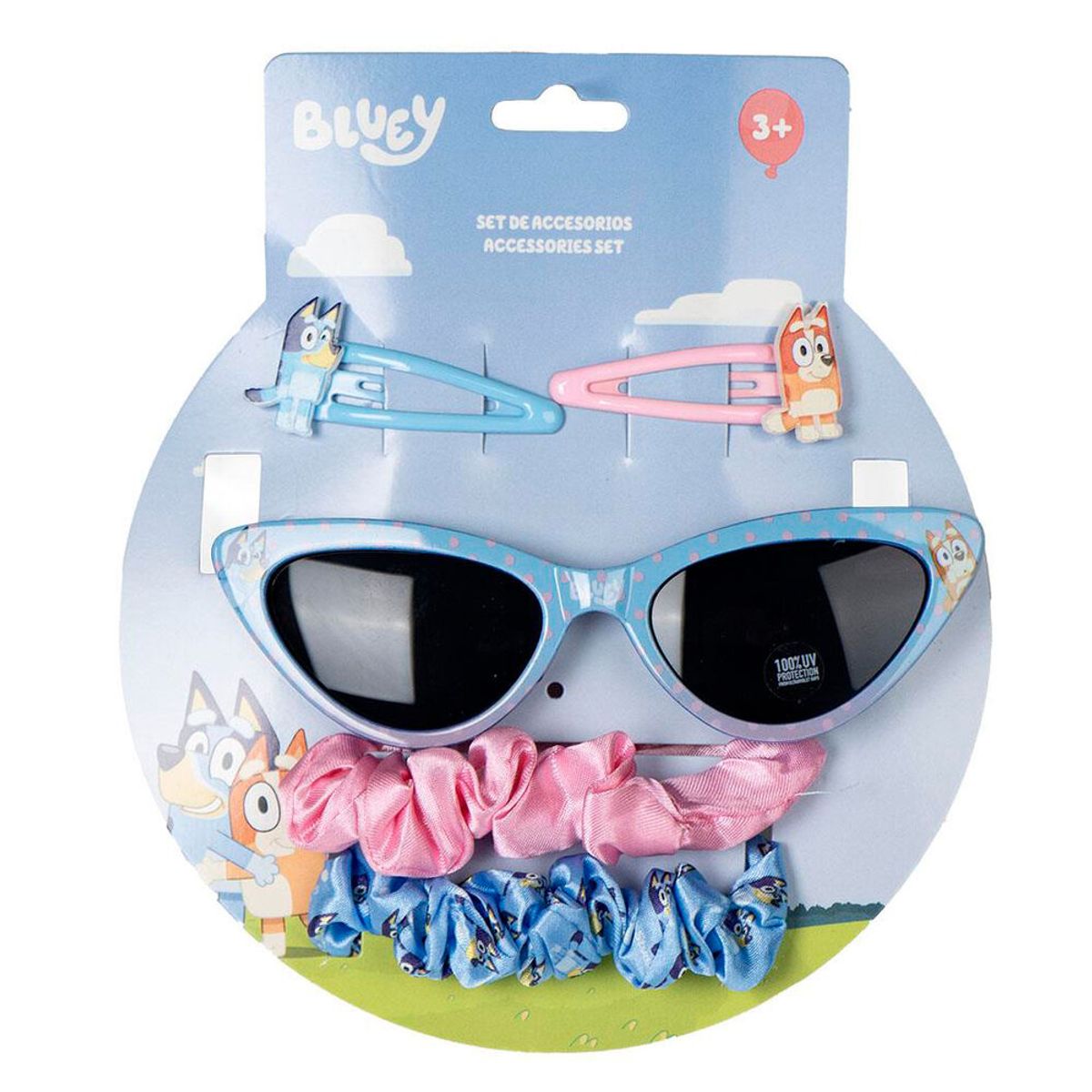 BLUEY - Set de Accesorios y Gafas de Sol Bluey ¡Aventura con Estilo