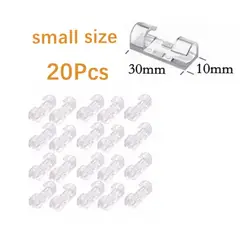 GENERICO - Organizador Cables Para Escritorio PC Notebook Con Adhesivo 20 Piezas