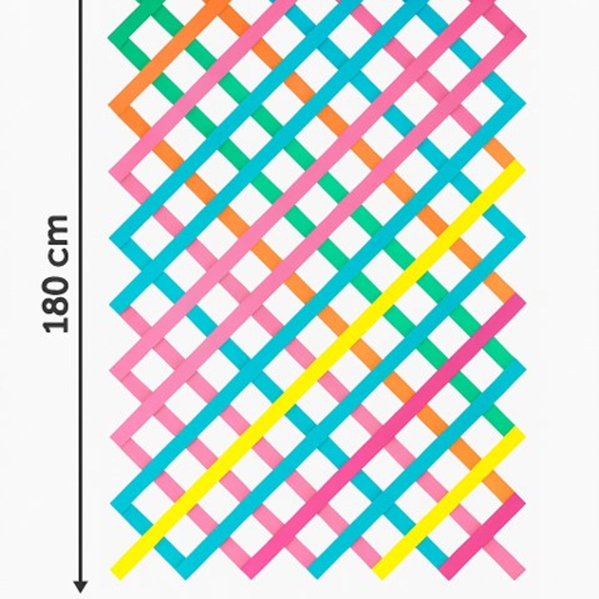 GENERICO - PACK  2 unidades: Enrejado 110x180 cm sin marco