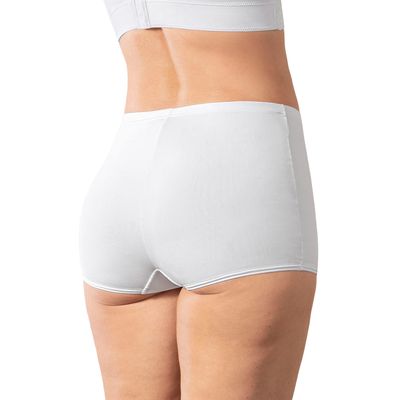 Imagen 2 del producto Bóxer tiro alto en tela lisa 72321 Blanco