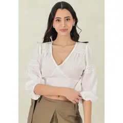 TENTATION - Top Elasticado Blanco