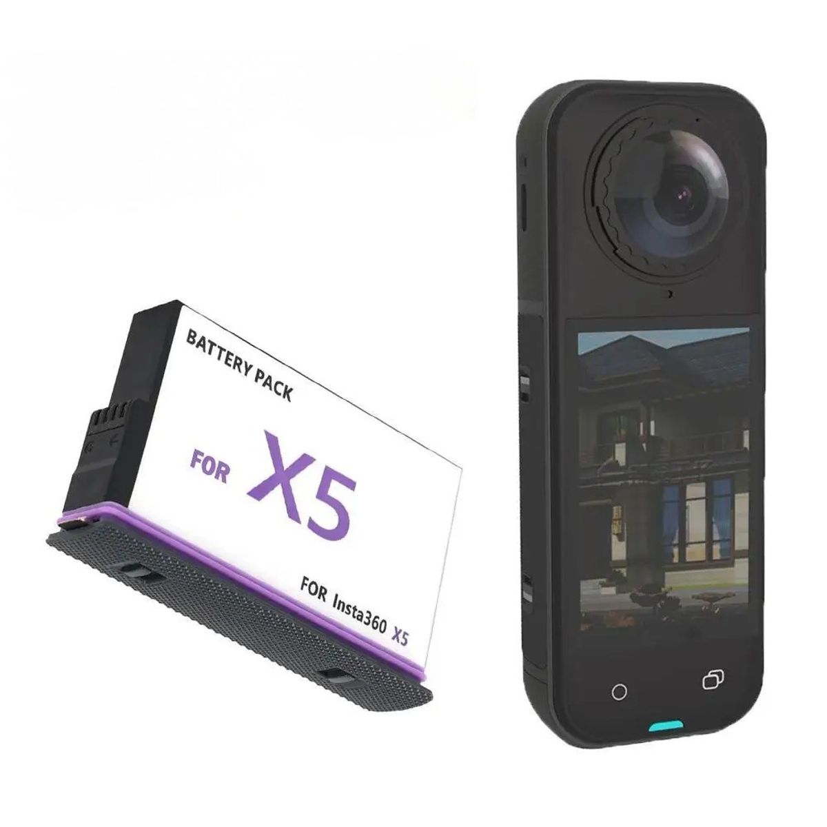 SHOOT - Batería Recargable para Insta360 X5 de 2800mAh