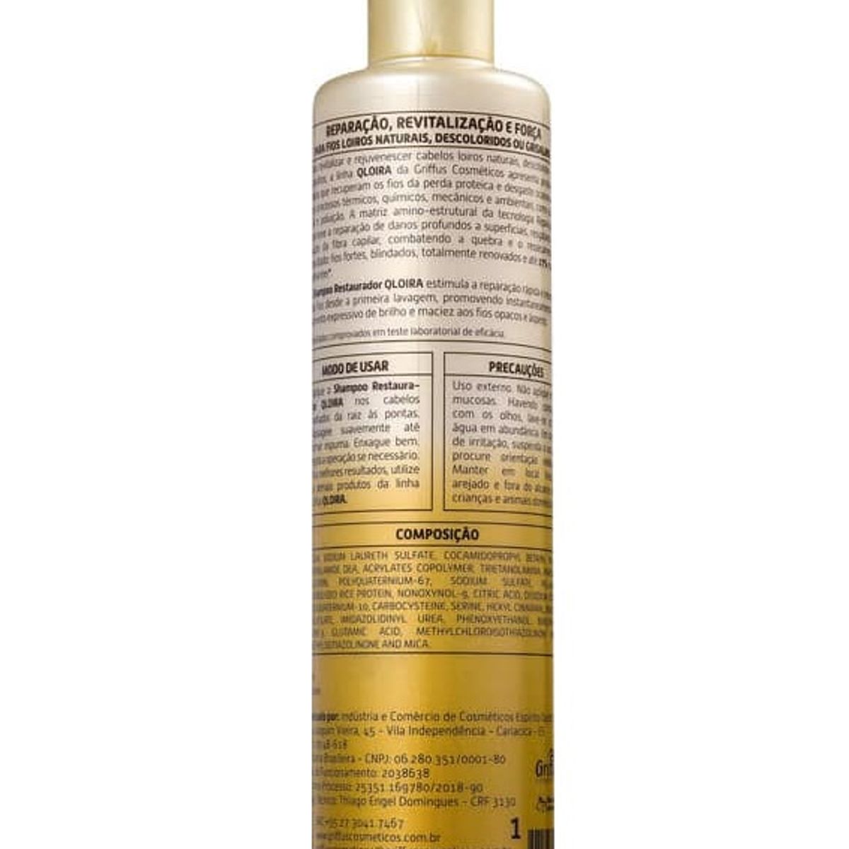 GRIFFUS - SHAMPOO Q LOIRA RESTAURADOR 300ML GRIFFUS