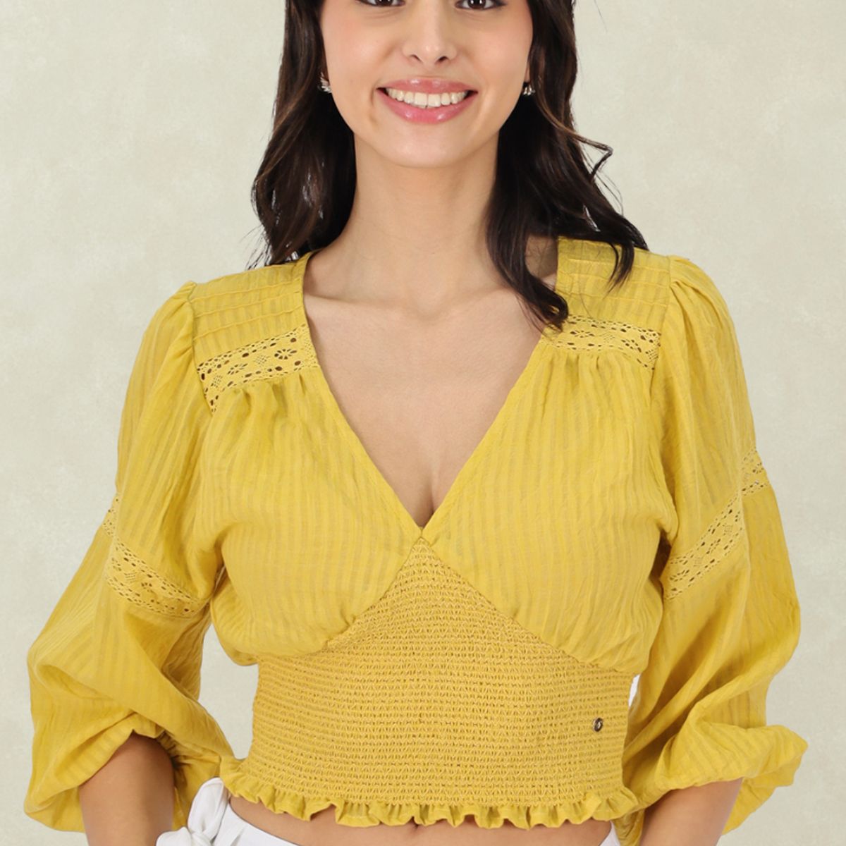 TENTATION - Top Elasticado Amarillo Tentation