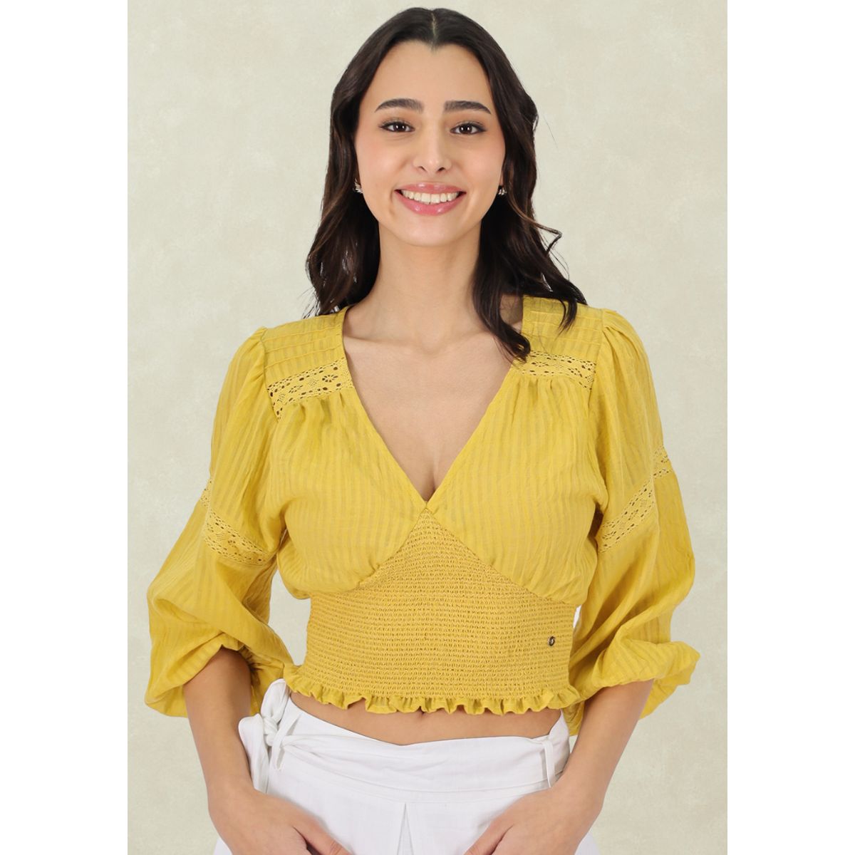 TENTATION - Top Elasticado Amarillo Tentation