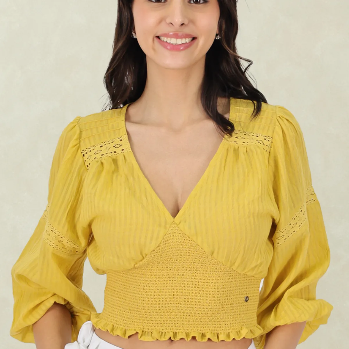 TENTATION - Top Elasticado Amarillo Tentation