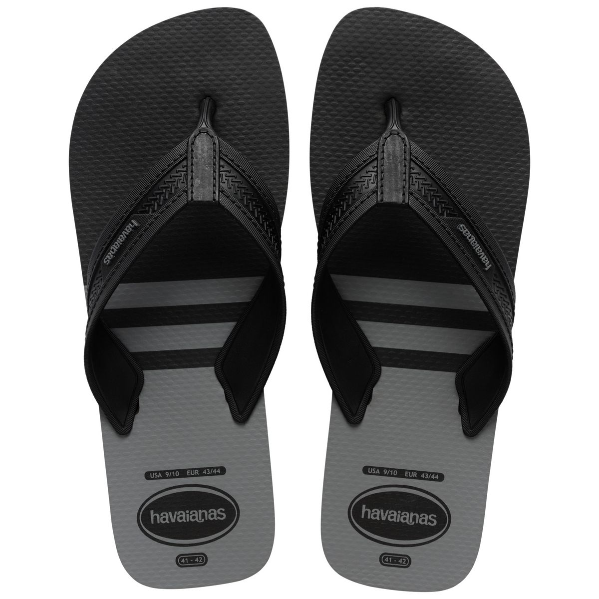 HAVAIANAS - Sandalia Hombre City Basic Negro Gris Acero Havaianas