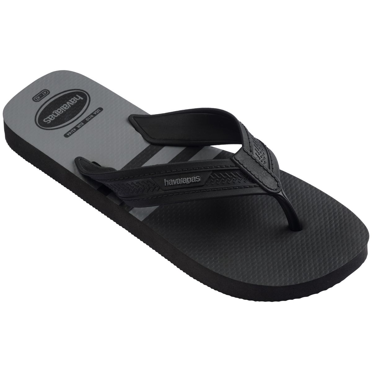 HAVAIANAS - Sandalia Hombre City Basic Negro Gris Acero Havaianas