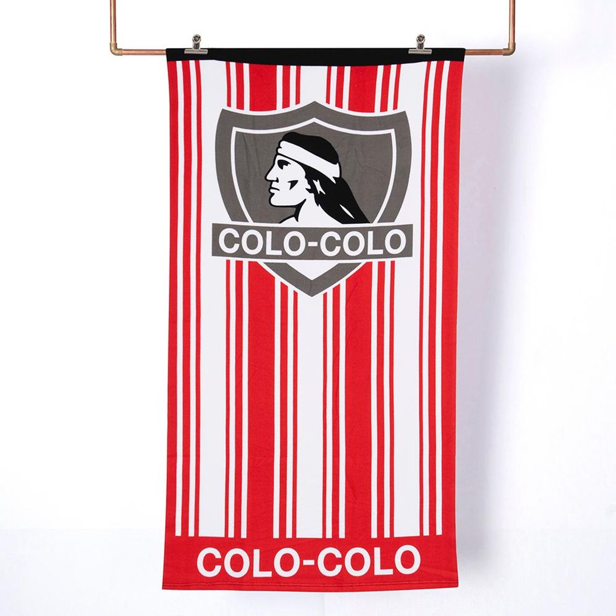 MASHINI - Toalla De Playa  Colo Colo Roja Equipo 140x70 Cm Microfibra
