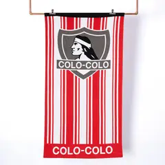 MASHINI - Toalla De Playa Colo Colo Roja Equipo 140x70 Cm Microfibra
