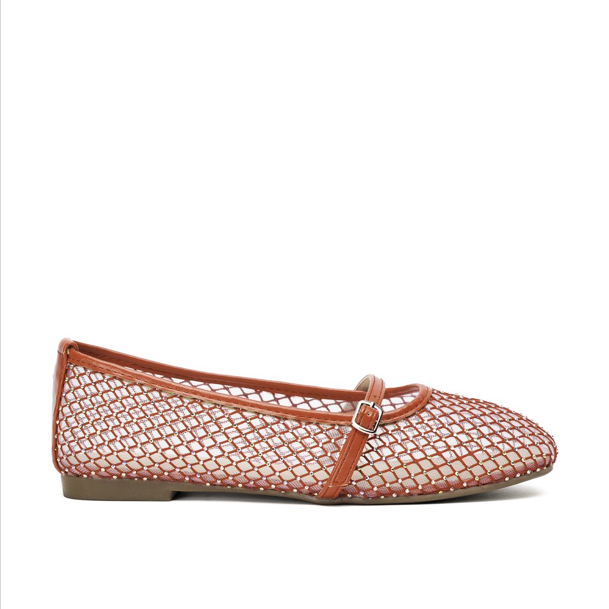 CHINITOWN - Ballerina Mujer Rojo Brillo Chinitown