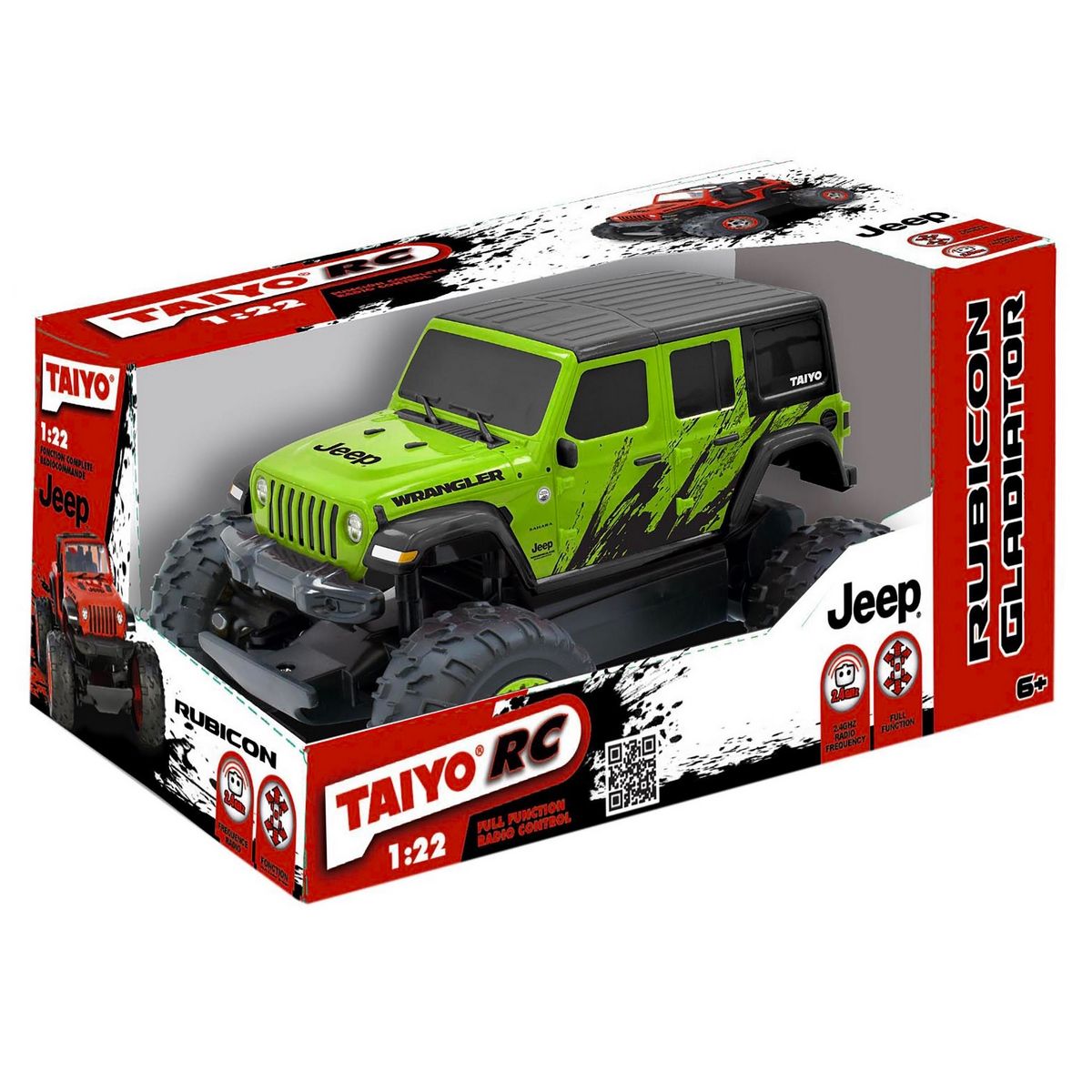 ANSALDO - Jeep R Controlado Wrangler Sahara Escala 1:16 Batería Litio