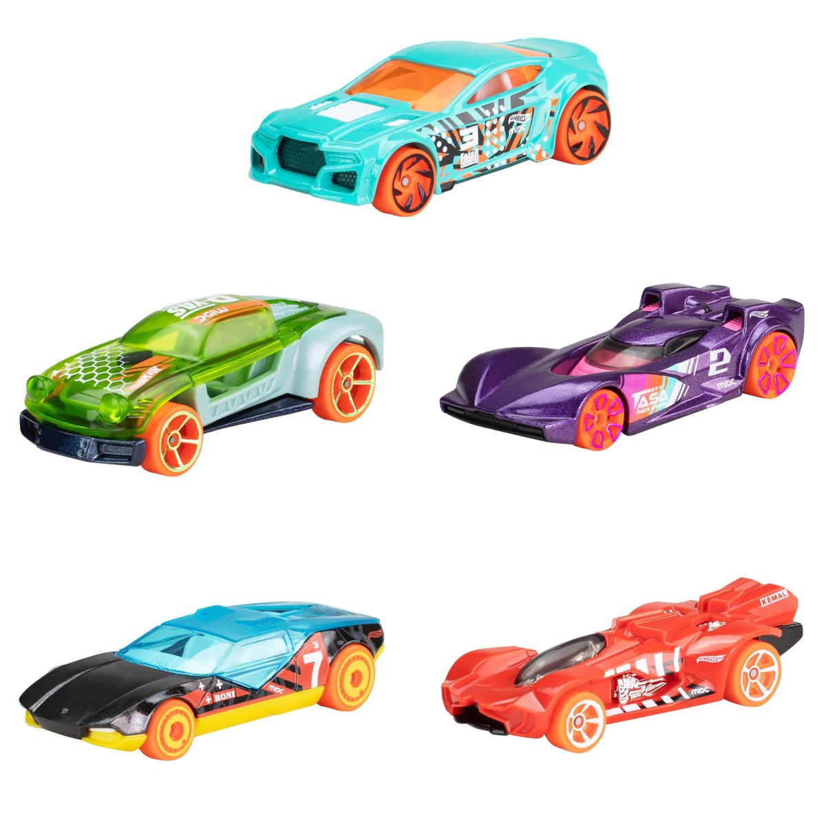 HOT WHEELS - Pack 5 Autos Básicos Hot Wheels - Rápido Y Furioso Racers