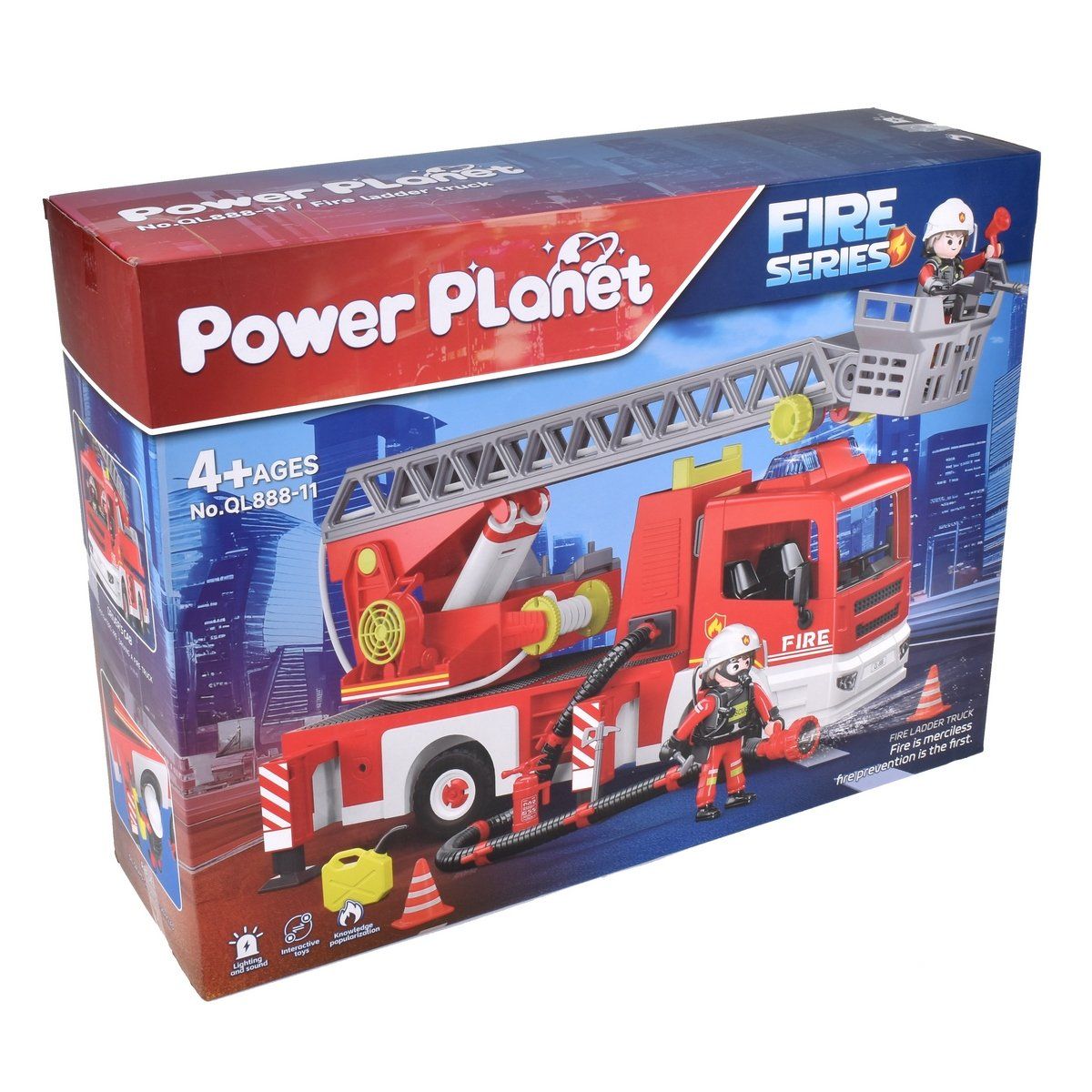 ANSALDO - Carro Bombero Con Figura Y Sonido Y Accesorios