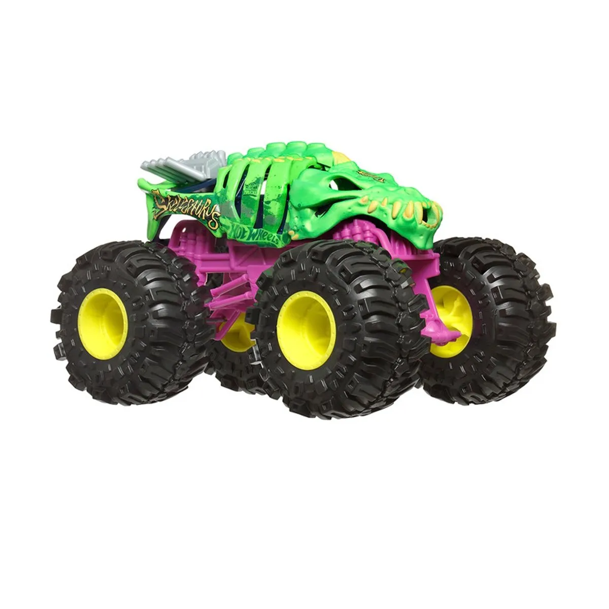 HOT WHEELS - Hot Wheels Monster Trucks Escala 1:24 - Skelesaurus