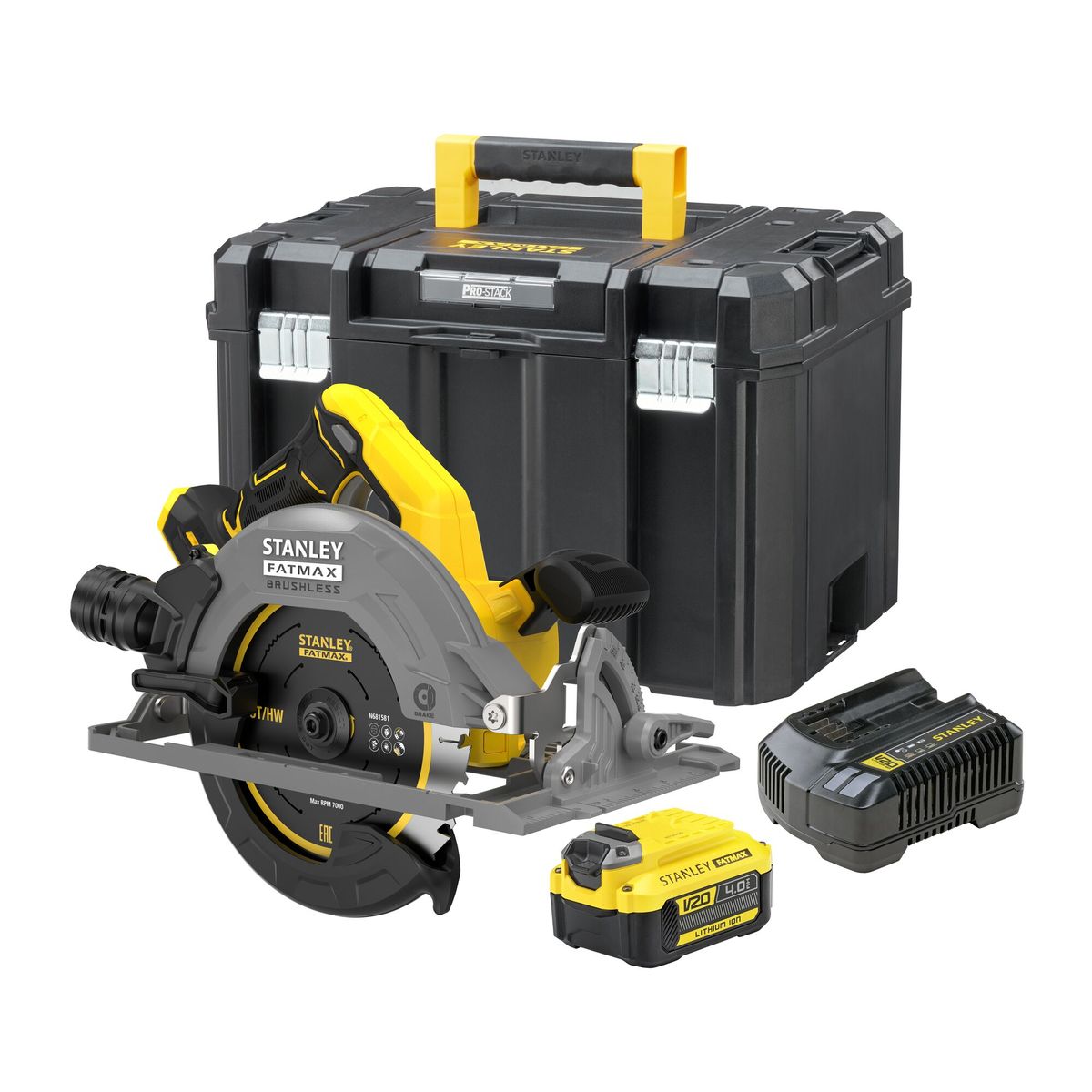 STANLEY - Sierra circular 7-1/4” 20V + accesorios STANLEY SBC551M1T-B2