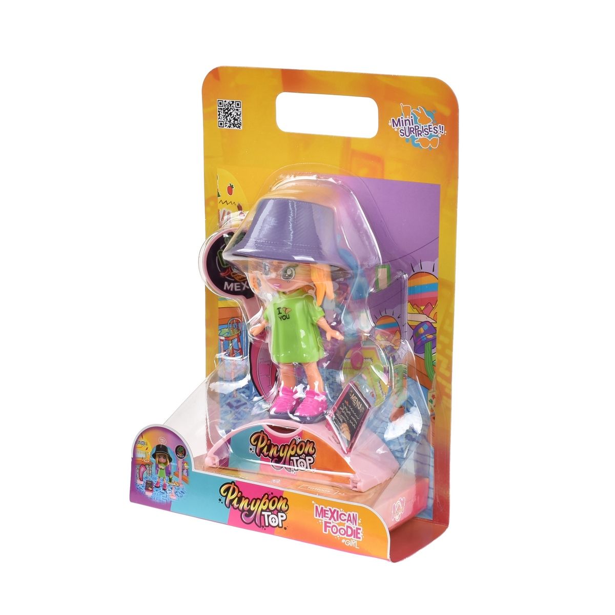 PINYPON - Muñeca 11 Cm Foodie Girls Pinypon Top - Comida Mexicana