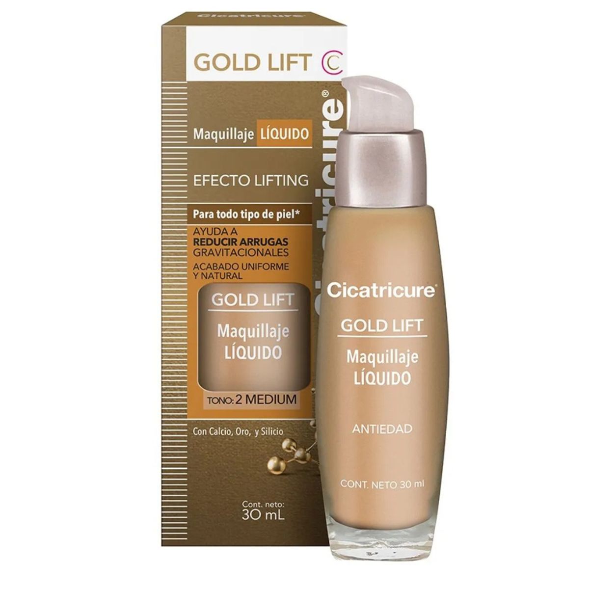 CICATRICURE - Cicatricure Maquillaje Gold Lift Medio 30ml