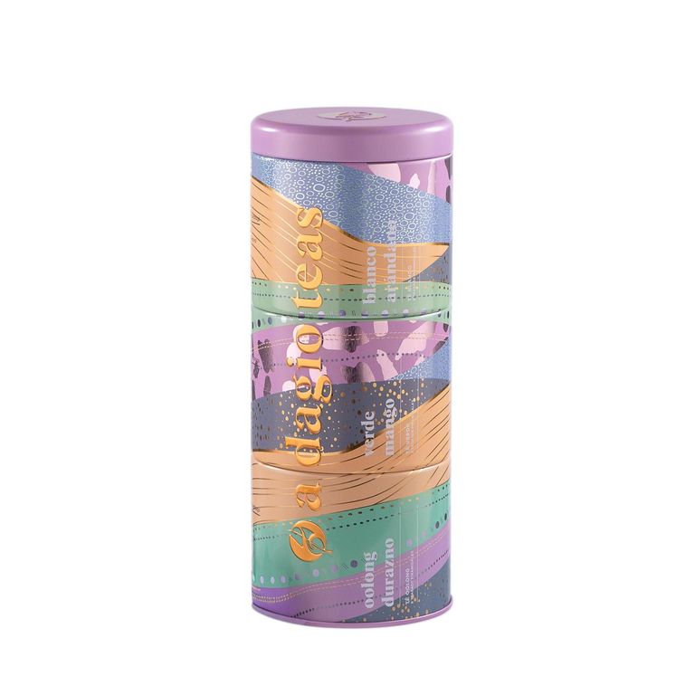 Te Triple Tin Colors 24 Teabags