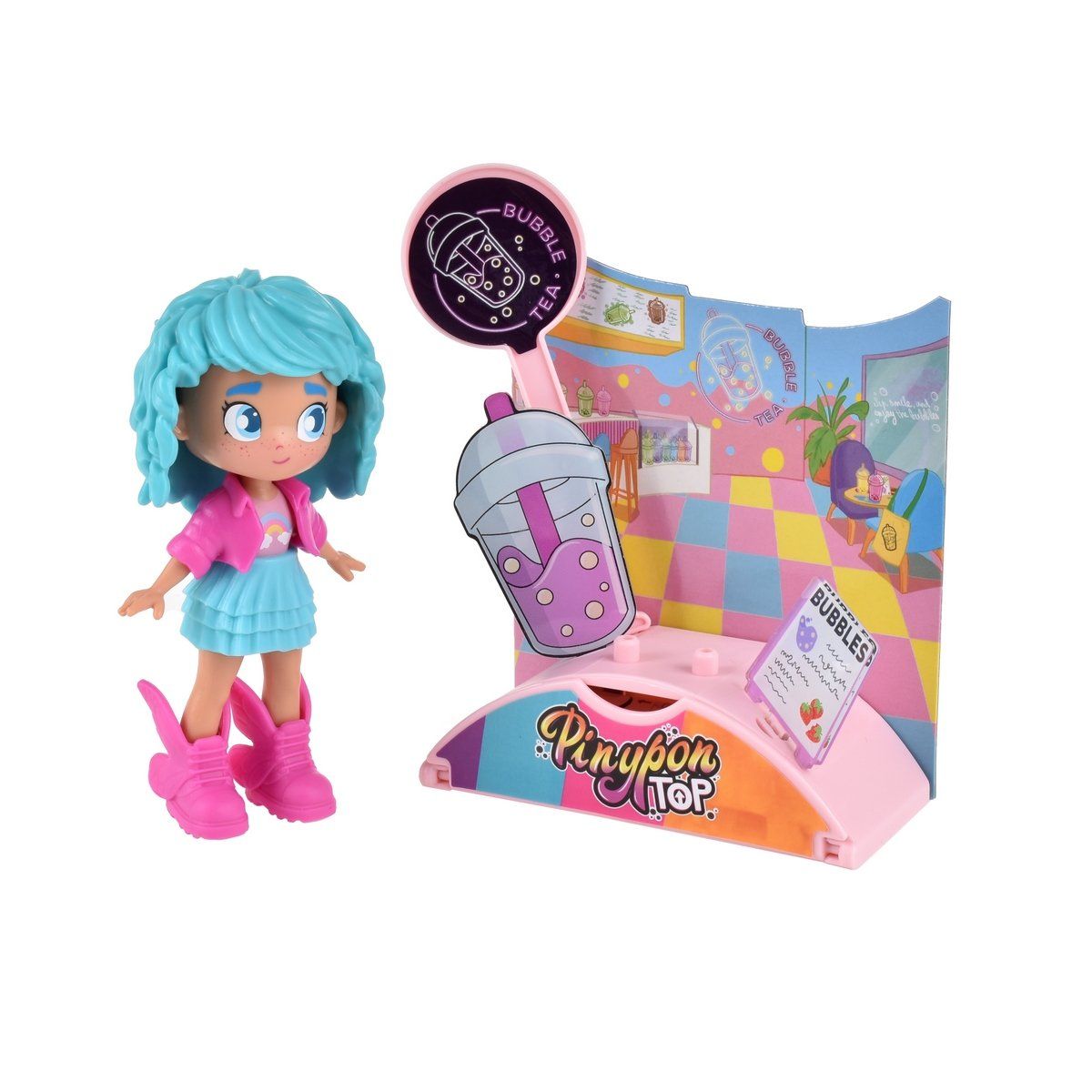 PINYPON - Muñeca 11 Cm Foodie Girls Pinypon Top - Té De Burbujas