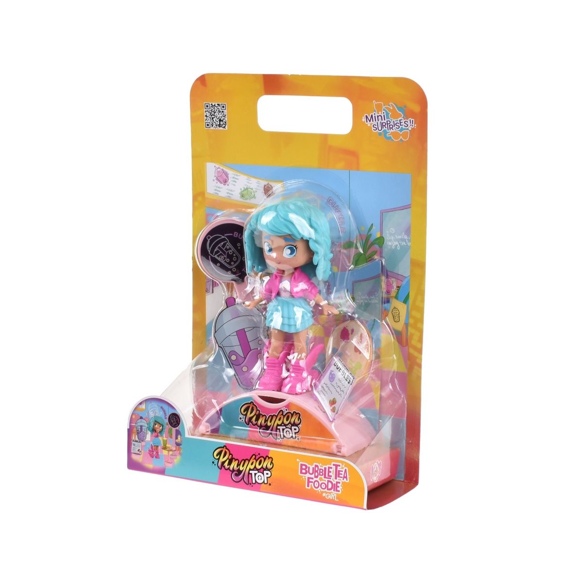 PINYPON - Muñeca 11 Cm Foodie Girls Pinypon Top - Té De Burbujas