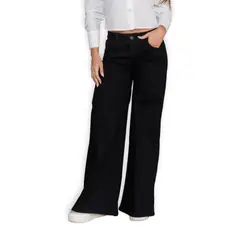 TRUCCOS JEANS - Jeans Palazzo Negro Mujer Tiro Alto Colombiano - T22077134
