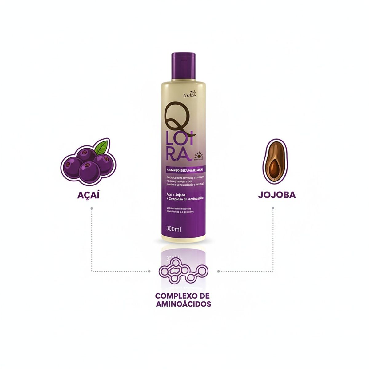 GRIFFUS - SHAMPOO MATIZADOR Q LOIRA CON AMINOACIDOS 300ML GRIFFUS