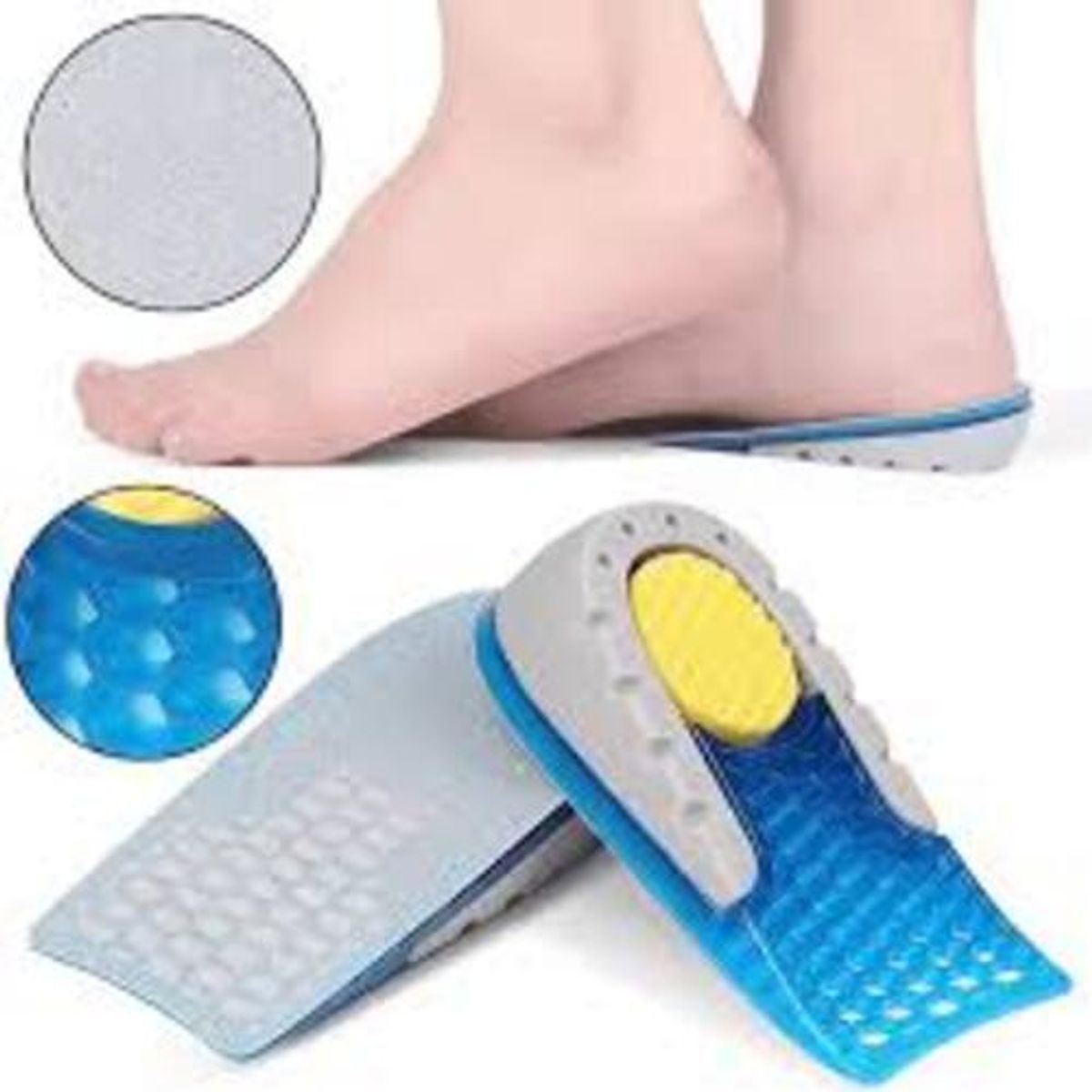 GENERICO - Par Talonera con Punto Comidad Espolon Con Altura 2,5 CM