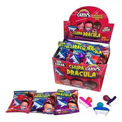 GENERICO - Candy Chupa Drácula Sin Azúcar (Caja Con 30 Unidades)