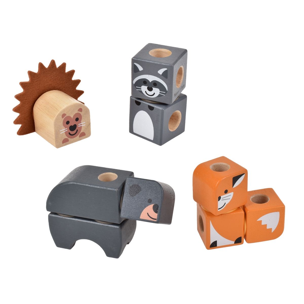 MELISSA & DOUG - Set De Bloques Animales Del Bosque Melissa And Doug