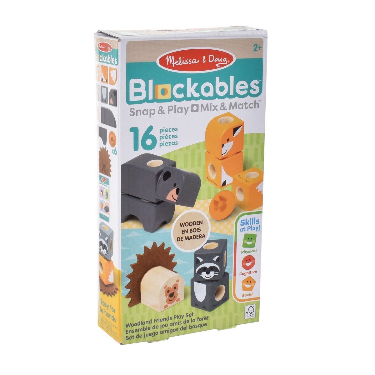MELISSA & DOUG - Set De Bloques Animales Del Bosque Melissa And Doug