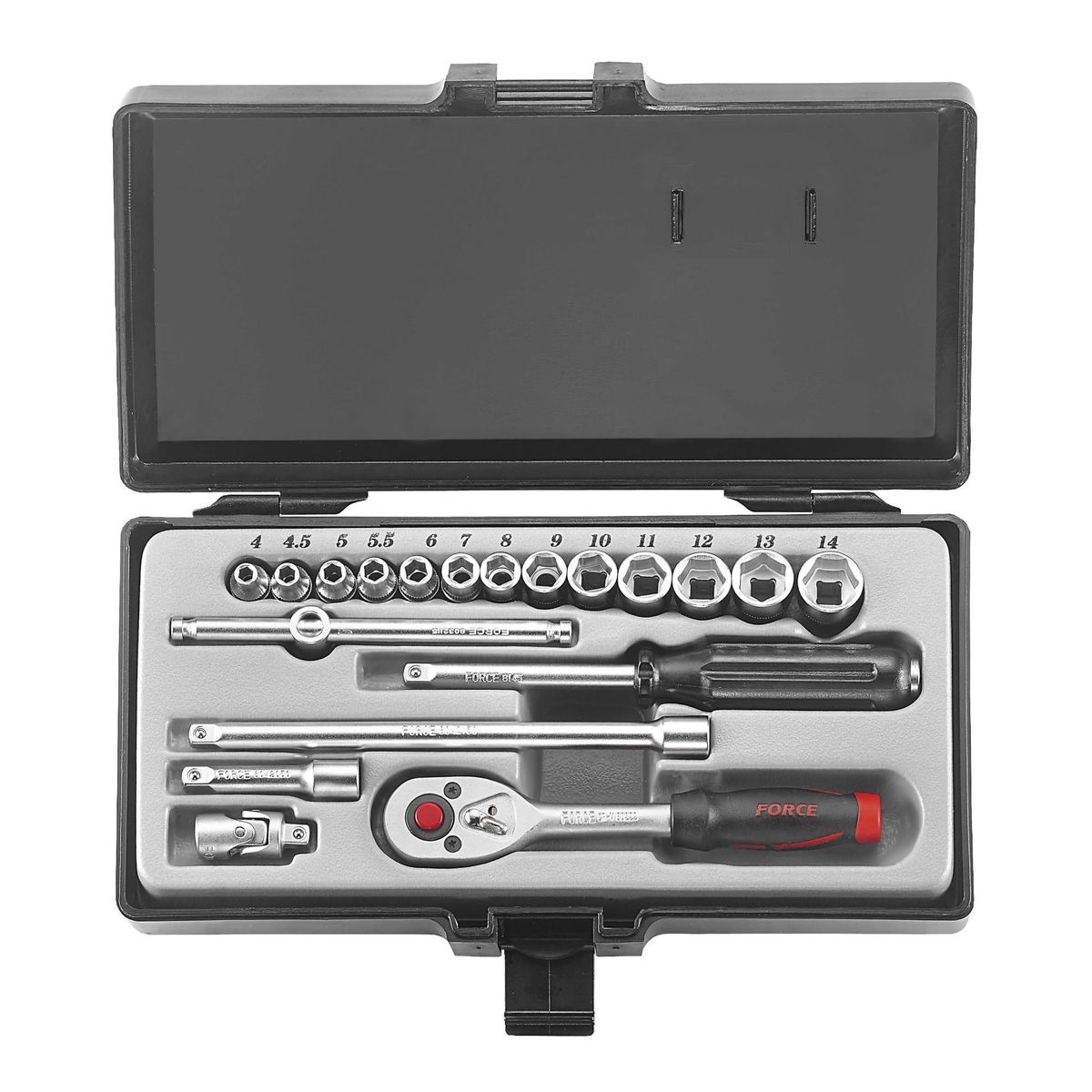 FORCE - JUEGO DADOS 1/4 PULG