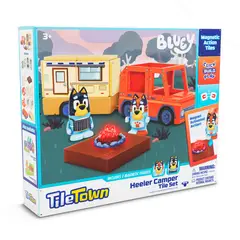 BLUEY - Bloques Construcción Magnéticos Camper Tile Town