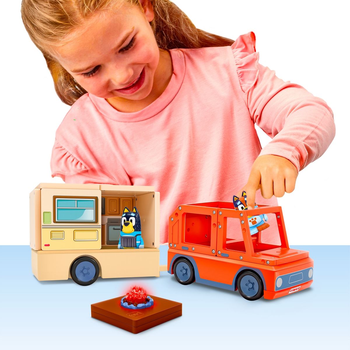 BLUEY - Bloques Construcción Magnéticos Bluey Camper Tile Town