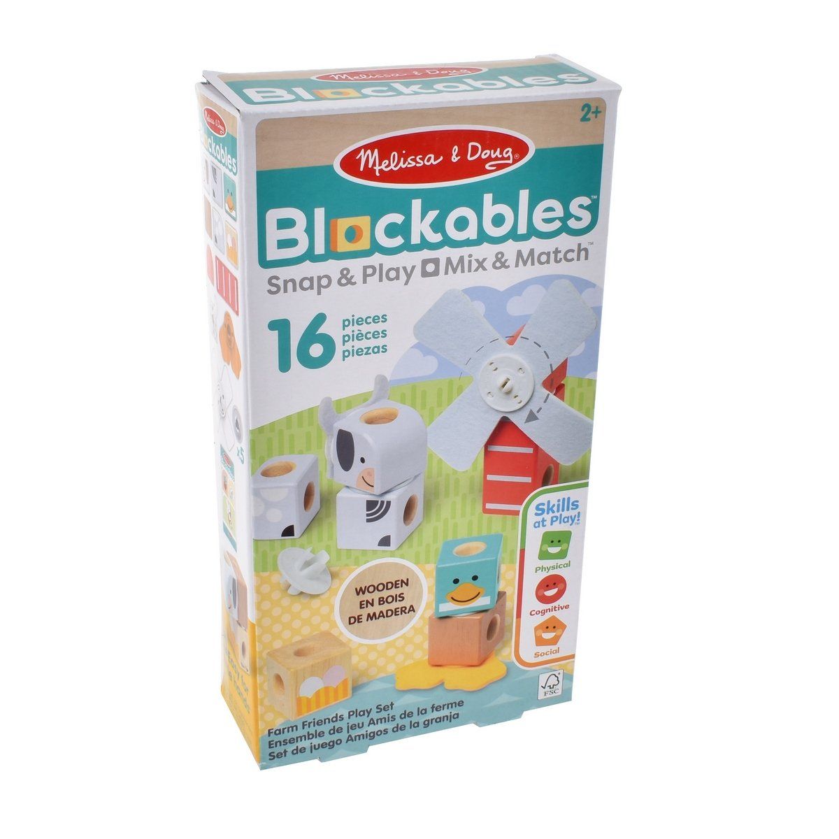 MELISSA & DOUG - Set De Bloques Animales De La Granja Melissa And Doug