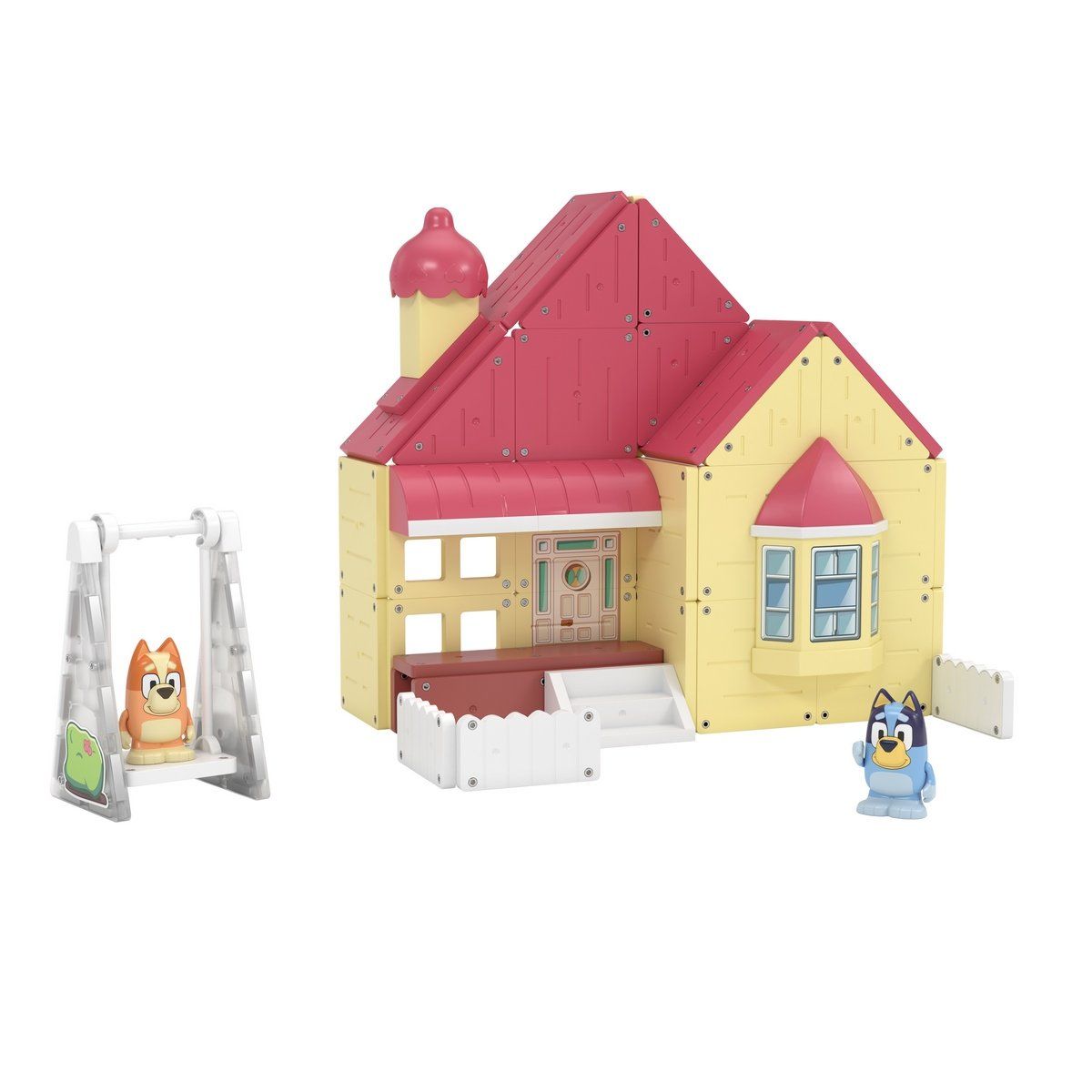 BLUEY - Bloques Magnéticos Bluey Casa Familia Heeler Tile Town