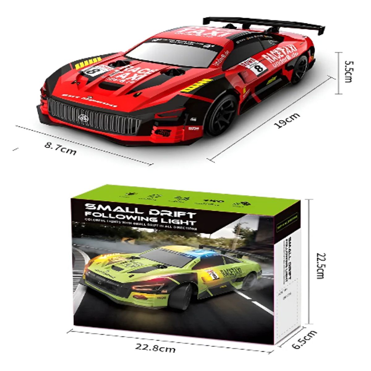 GENERICO - Auto Drift Control Remoto 4x4 Luces Neumáticos Repuestos