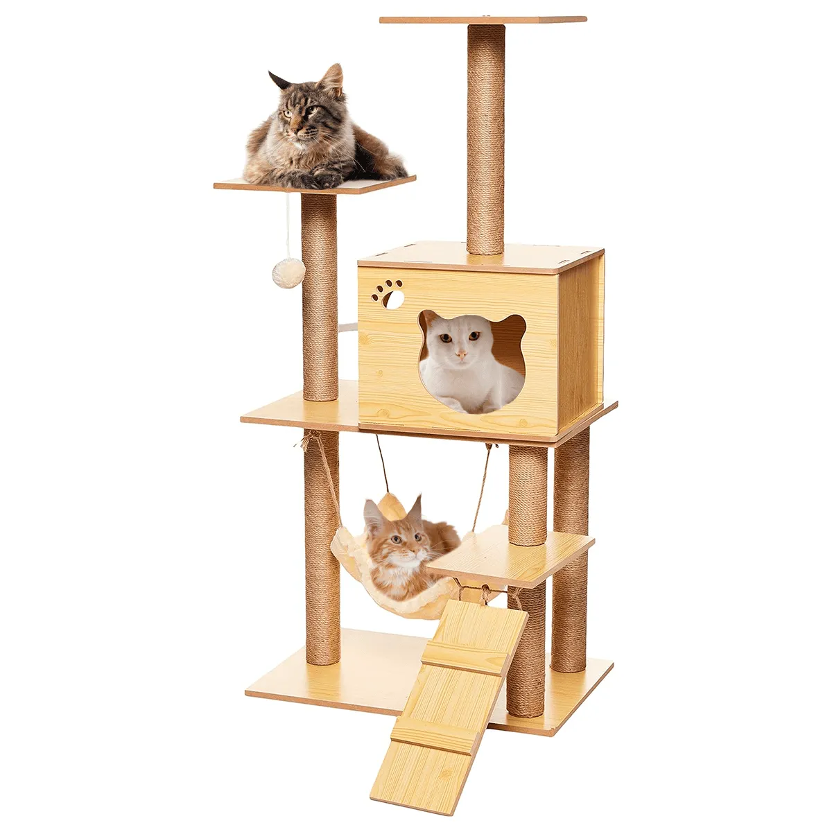 KERU - Torre Castillo y Rascador para Gatos Interactivo KERU EC