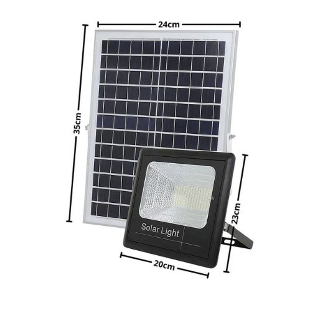 GENERICO - Foco Solar 800w + Panel Separado y Control Remoto
