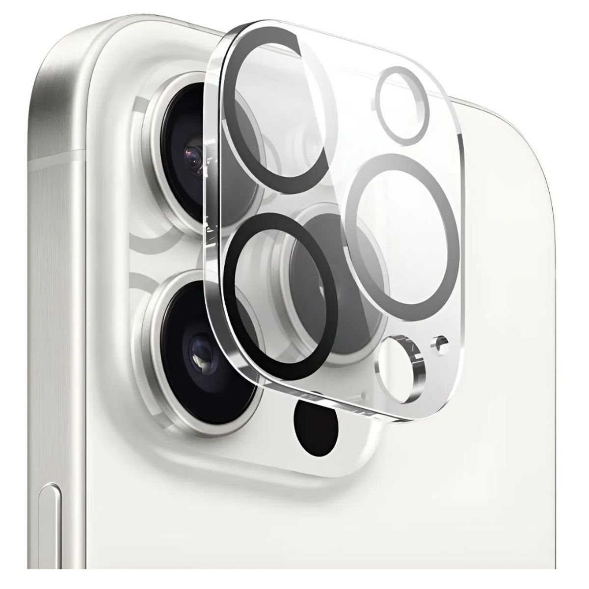 NUGLAS - Vidrio Protector Camara Para iPhone 15 Pro / Pro Max Nuglas