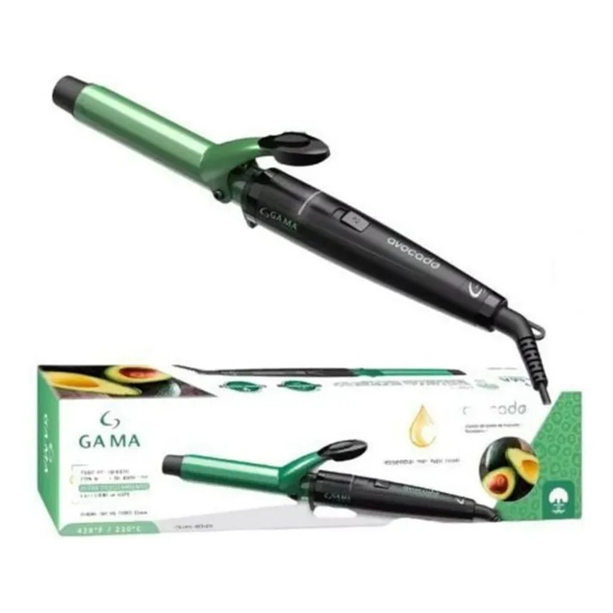 GAMA - Ondulador Gama Avocado 25 Mm T 220 °c, Cable 2m Verde